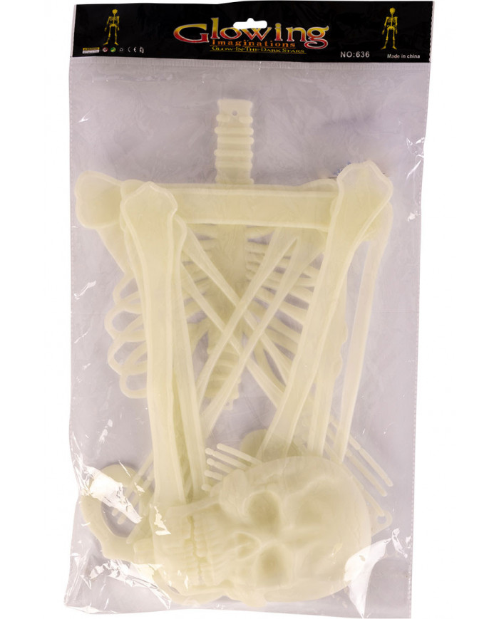 Hanging flat jointed plastic skeleton with a height of cm.150 Hanging flat jointed plastic skeleton with a height of cm.150