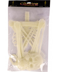 Hanging flat jointed plastic skeleton with a height of cm.150 Hanging flat jointed plastic skeleton with a height of cm.150
