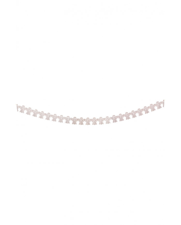 White paper ghost garland, with a height of cm.15 and a length