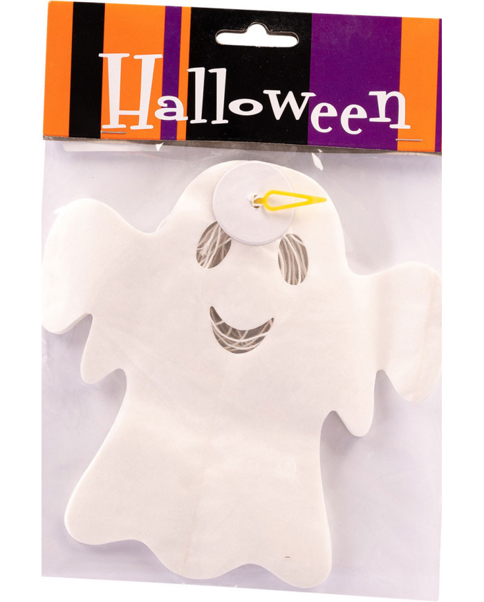 White paper ghost garland, with a height of cm.15 and a length