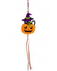 Felt hanging Halloween decoration consisting of pumpkin and Felt hanging Halloween decoration consisting of pumpkin and