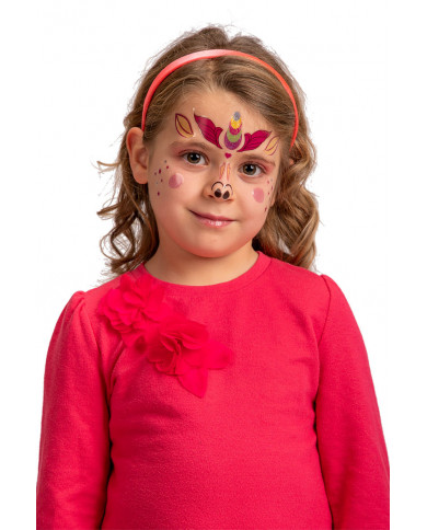 Adhesive decorations for face, a perfect and fast unicorn make