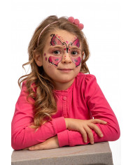 Adhesive decorations for face, a perfect and fast butterfly