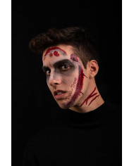 Bloody scars tattoos for realistic and easy to apply horror