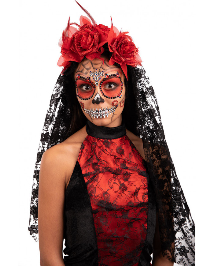 Adhesive face decorations, to complete the Mexican skull make Adhesive face decorations, to complete the Mexican skull make