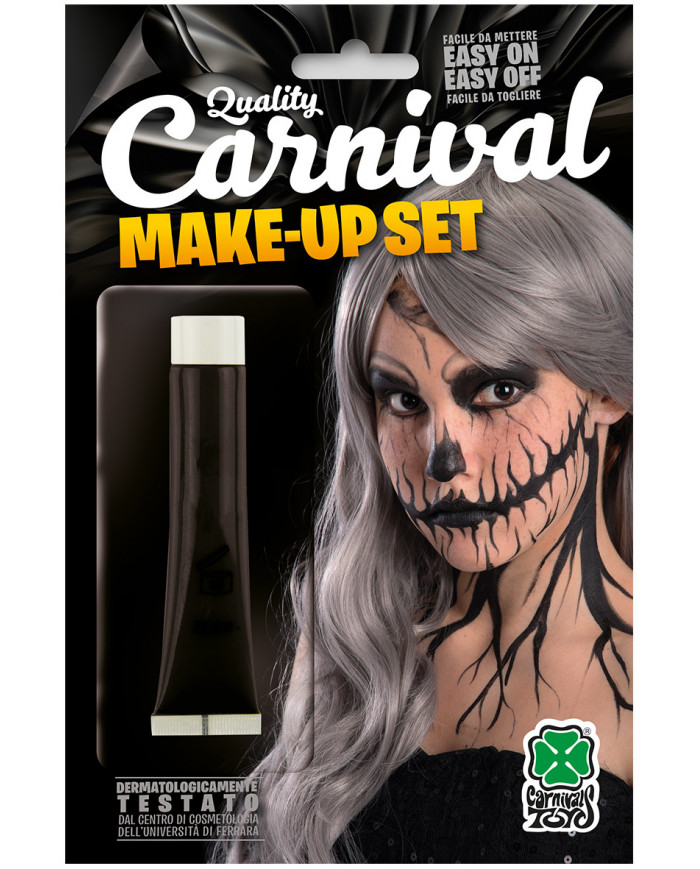 Black face paint in tube of ml.28,3 oil-based, non-toxic and