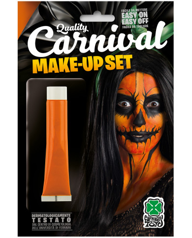 Orange face paint in tube of ml.28,3 oil-based, non-toxic and