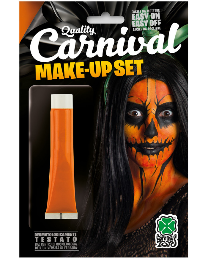 Orange face paint in tube of ml.28,3 oil-based, non-toxic and