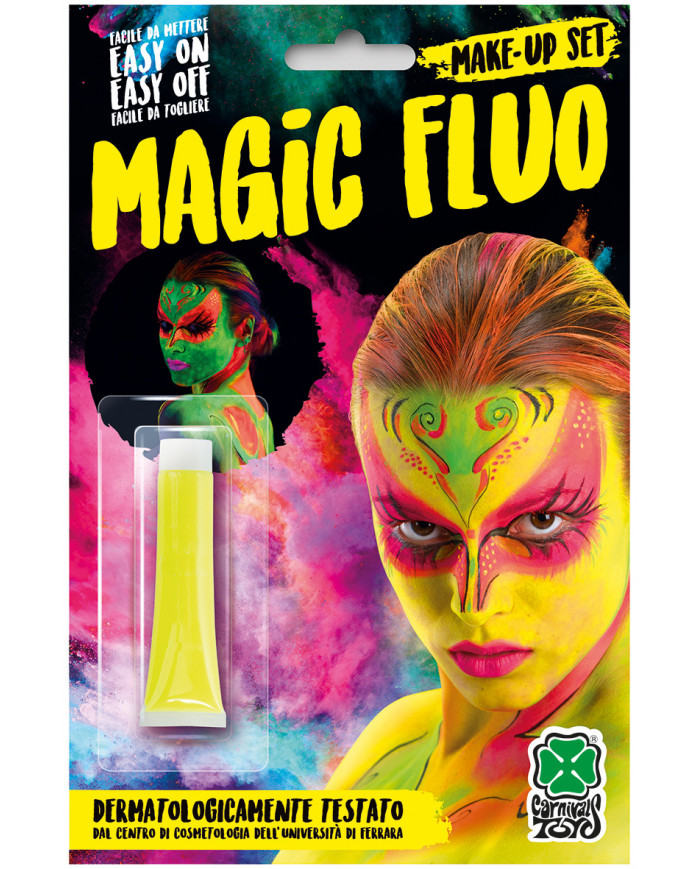 Fluorescent yellow face paint in tube of ml.2 oil-based
