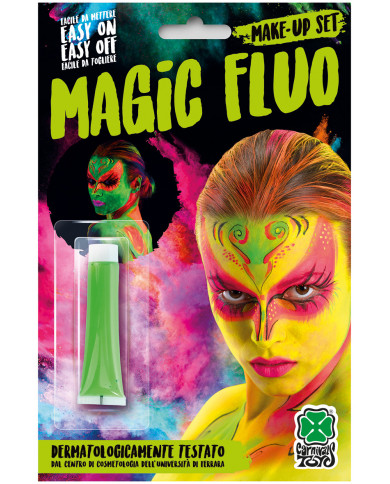 Fluorescent green face paint in tube of ml.2 oil-based