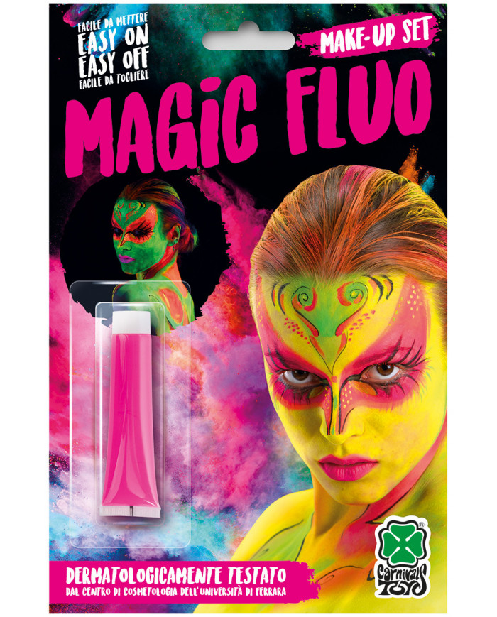 Fluorescent pink face paint in tube of ml.2 oil-based