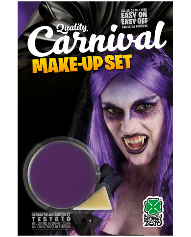 Purple face paint in jar of gr.1 oil-based, non-toxic and easy Purple face paint in jar of gr.1 oil-based, non-toxic and easy