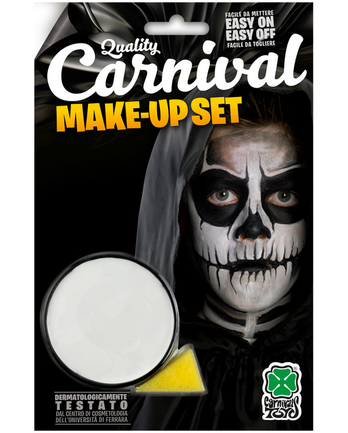 White skull face paint in jar GR.10 BLISTER