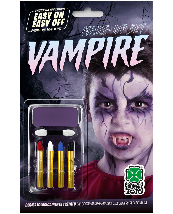 Makeup set consisting of purple face paint oil-based with 4