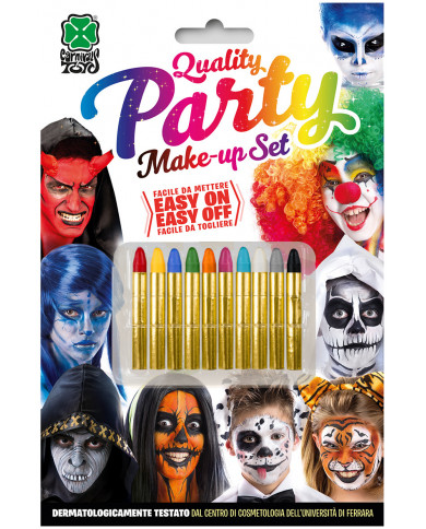 Crayon de Maquillage Gras Couleurs Pastels- Coti Jouets spécialiste  déguisements et maquillage pour Carnaval, Halloween, Soirée