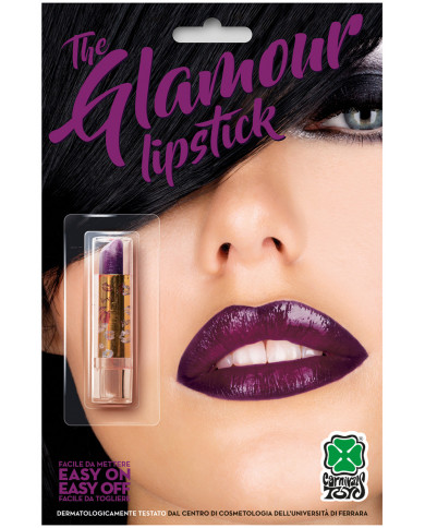 Purple lipstick, non-toxic and easy to use makeup