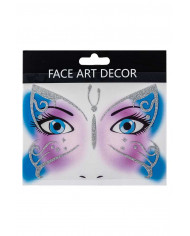 Beautiful tattoo to be applied to the face to look like a real