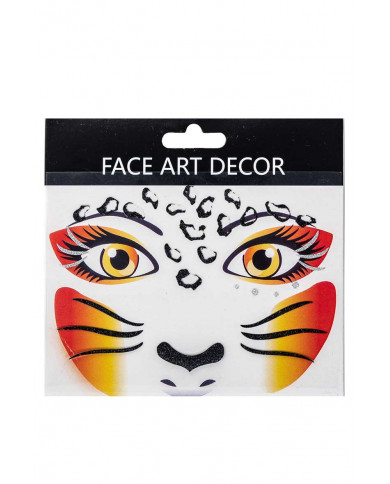 Beautiful tattoo to be applied to the face to look like a real