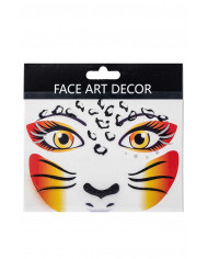 Beautiful tattoo to be applied to the face to look like a real