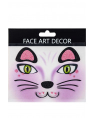 Beautiful tattoo to be applied to the face to look like a real