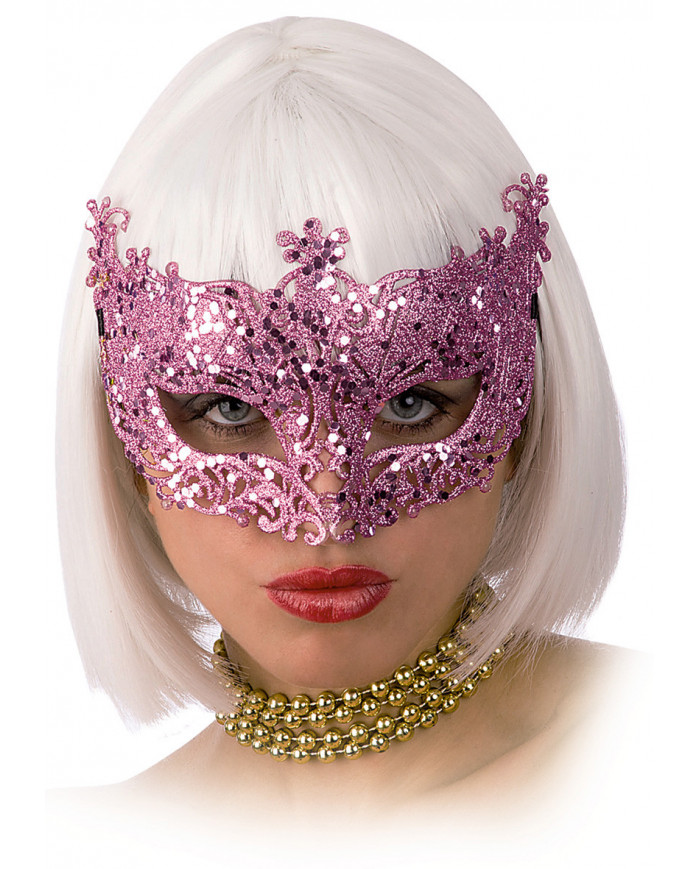Pink Mask W/Glitter In Pbh