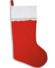 Bas Père Noël en feutre, longueur 80 cm environ avec carte d’en-tête Bas Père Noël en feutre, longueur 80 cm environ avec carte d’en-tête