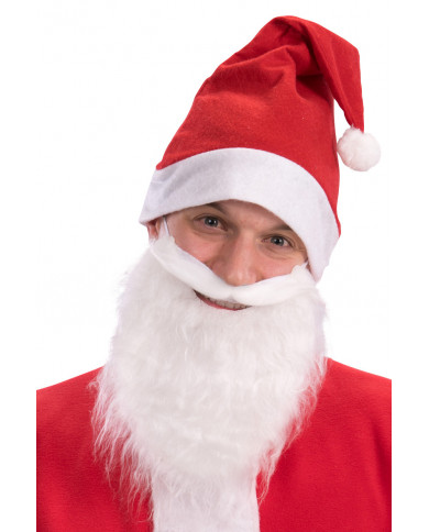 Hood with beard to complete a Santa's disguise, the most loved