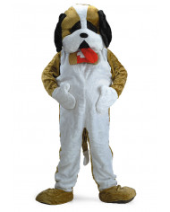 Costume mascotte da cane San Bernardo, realizzato in morbido Costume mascotte da cane San Bernardo, realizzato in morbido