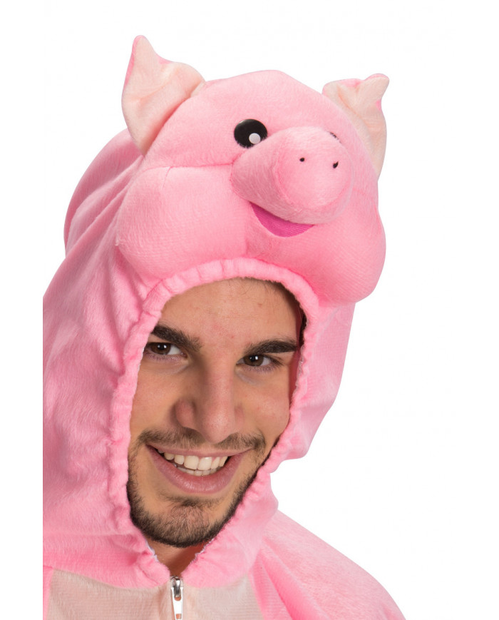 Giant pile jumpsuit with hood, one size M-XL.