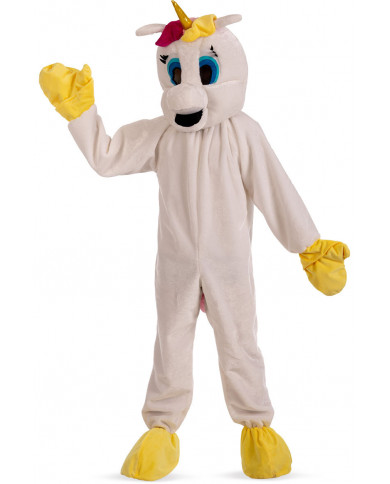 Mascotte jumpsuit - unicorn with gloves, head and feet