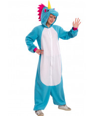 Giant pile jumpsuit with hood, one size M-XL.