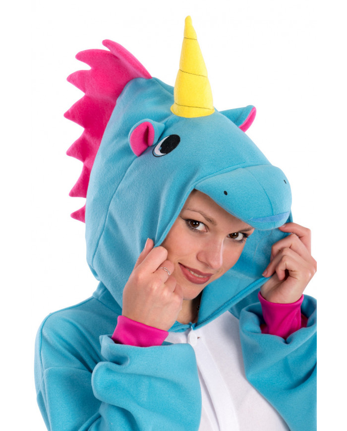 Giant pile jumpsuit with hood, one size M-XL.