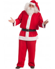 Costume da Babbo Natale in tessuto comprendente cintura e Costume da Babbo Natale in tessuto comprendente cintura e