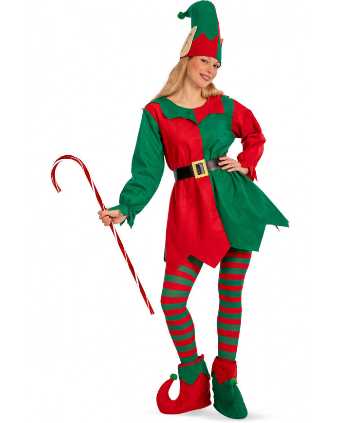 Disfraz elfo mujer talla única (M-L) en bolsa con gancho