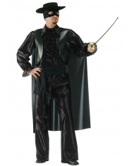 Zorro costume with satin dress and cape, ecoleather corset, hat Zorro costume with satin dress and cape, ecoleather corset, hat