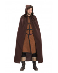 Brown cape with hood, length cm.14.