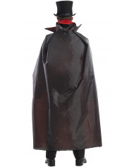 Double-face red/black cape in plasticized fabric, length cm.14