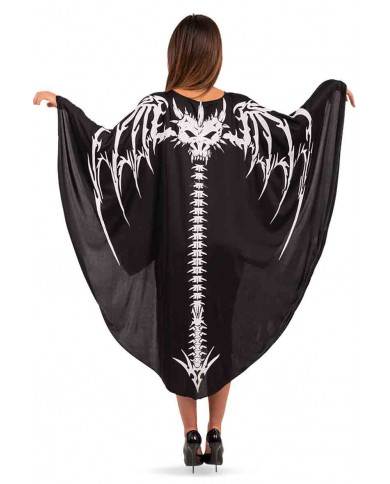 Costume o mantello da scheletro di drago per adulti