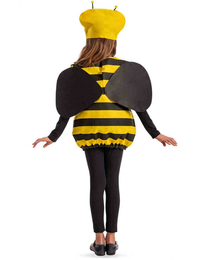 Bee felt costume with hat to which eyes, nose and antennae are Bee felt costume with hat to which eyes, nose and antennae are