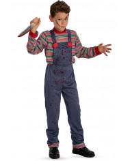 Killer costume for kid with jumpsuit and shirt in stretchy
