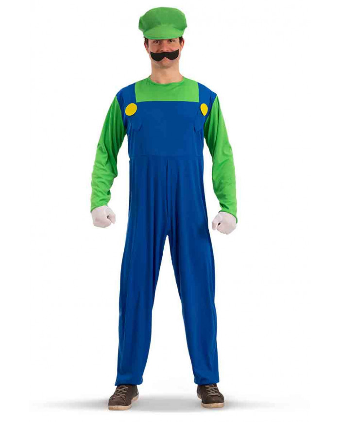 Fantastico costume da Luigi, amico del personaggio piu' famoso