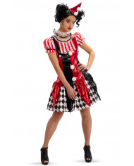 Jolly costume for woman composed of stretchy and metalized