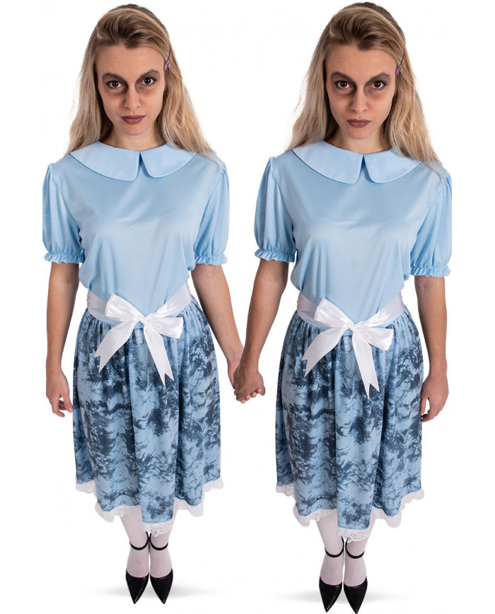 Costume da gemella horror per donna. Composto da abito con