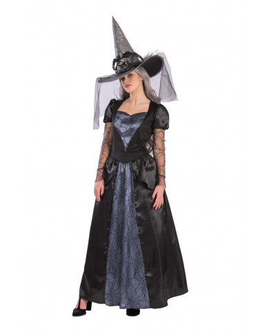 Costume strega malefica taglia unica(S-M-L) in busta con gancio