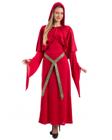 Costume da sacerdotessa per donna. Composto da abito in tessuto