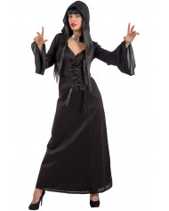 Witch costume composed of stretchy dress with hood, one size Witch costume composed of stretchy dress with hood, one size