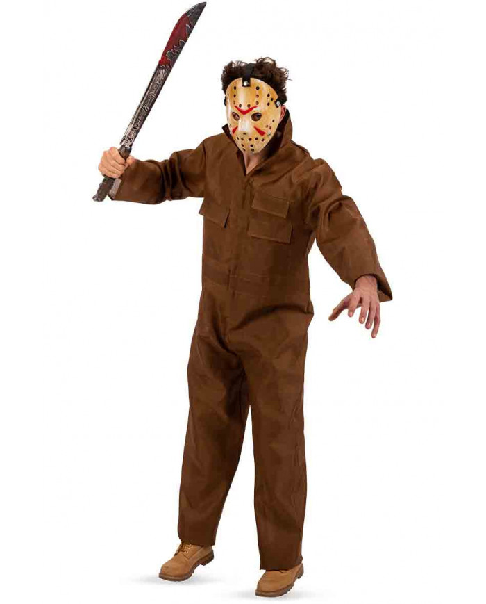 Costume Jack per uomo. Composto da una tuta marrone in tela. Costume Jack per uomo. Composto da una tuta marrone in tela.