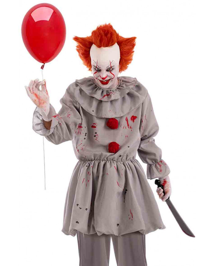 Costume clown del terrore (casacca) T.U.(M-L) in busta