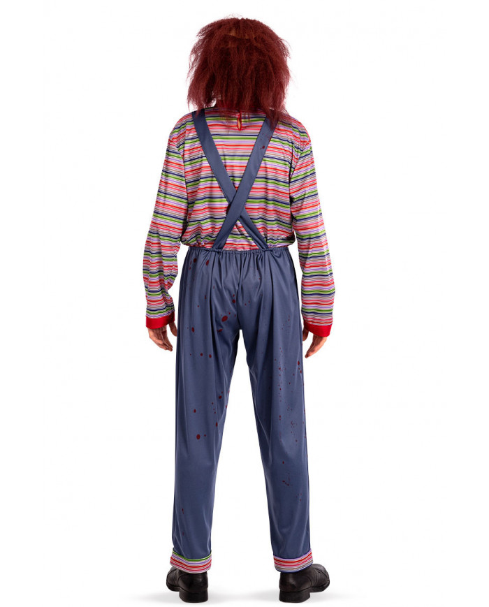 Killer costume for man with jumpsuit and shirt in stretchy