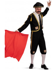 Bullfighter costume for man composed of fabric top, pants with